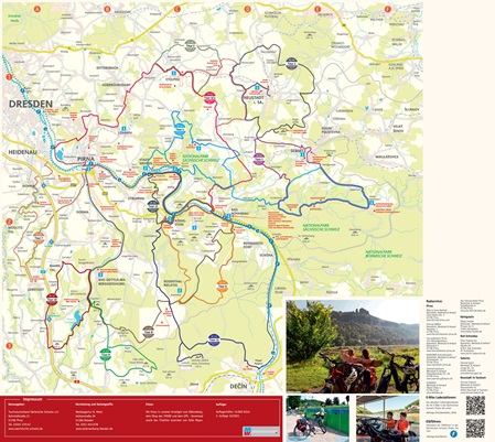 Kartenseite Radkarte Sächsische Schweiz