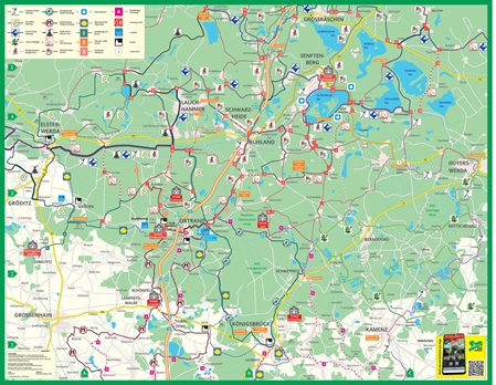 Kartenseite Freizeit und Erlebniskarte Ortrand und Umgebung